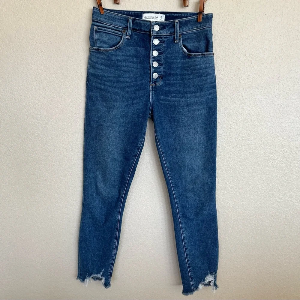 Abercrombie High Rise Super Skinny Ankle Jeans - Picture 3 of 13